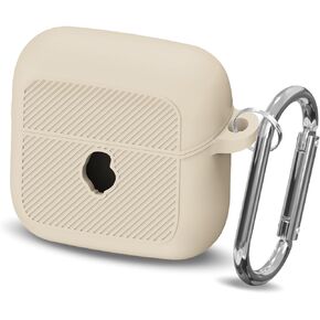 Premium Silicone Case Cover for Skullcandy Mod, Portable Scratch Absorbing Anti-Drop Visible LED Protective Case Compatible with Skullcandy Mod Wireless Earbuds with Keychain【Visible Front Logo】Black