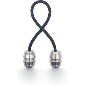 EDC Titanium Alloy Fidget Beads, Parachute Cord Lanyard Beads Skill Toys, Worry Fidget Beads Leisure Toys Suitable for Many Scenes (Silver)