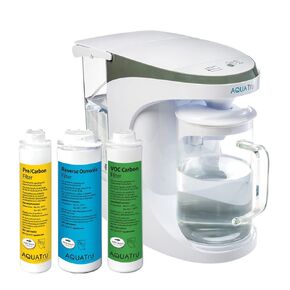 AQUA TRU Carafe | Countertop Water Purifier for PFAS and Other Contaminants with Exclusive 4-Stage Ultra Reverse Osmosis Technology (No Plumbing or Installation Required) | BPA Free