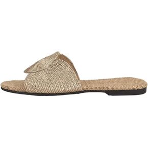 Verdusa Women's Open Toe Flat Sandal Casual Slip On Slides Beach Sandals