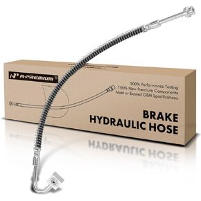 A-Premium Front Driver Brake Hydraulic Hose Compatible with Kia Models - For Sportage 1995 1996 1997 1998 1999 2000 2001 2002 2.0L - Replace# 0K01143830C