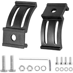 LED Light Bar Base Mounting Brackets Universal Slide Mounting Bracket Adjustable Side Mount Bracket Kit for Most Light Bar Work Lights Pod Lights from 4 inch up to 52 inch (pack of 2)