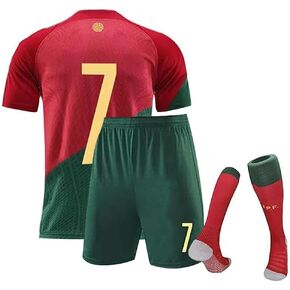 Football Jersey, Jersey 2022 Soccer Jersey, T-Shirt Boys Kids Youth Jersey Socks Soccer Shirt Kit Set