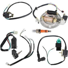 labwork Wiring Harness Ignition Coil CDI Magneto Stator Replacement for 4 stroke 49cc 50cc 70cc 110cc 125cc 140cc Dirt Bikes