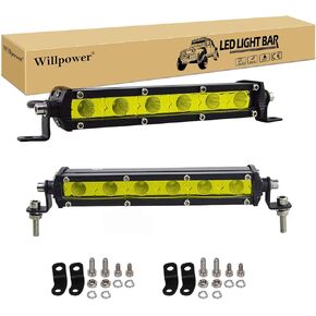 قوة الإرادة 37 بوصة 180 واط صف واحد LED شريط إضاءة رفيع للغاية ونحيف صغير مجموعة فيضان بقعة صغيرة على الشواية الأمامية الخلفية المصد الخلفي ضوء احتياطي 3000K لشاحنة Polaris RZR SxS Ford RV Toyota Tacoma Trailer