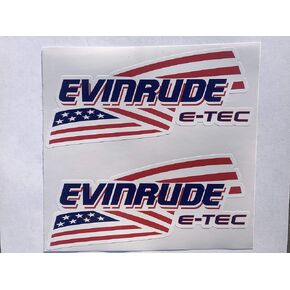 2 ملصق علم Evinrude Etec من SBDdecals.com (6 بوصة) in Kuwait