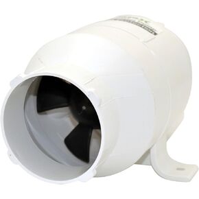 Johnson Pump 66302 in-Line Bilge Blower - 3" Inlet/Outlet, CFM 158 , White