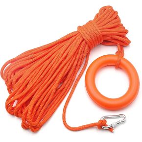 HaiChao 98.4FT Outdoor Professional Water Floating Life Saving Rope，Water Floating Rescue Lifeline with Bracelet