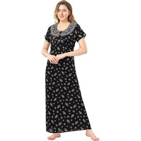 Womens Cotton Rayon & Polyster Premium Alpine Nighty/Nighties