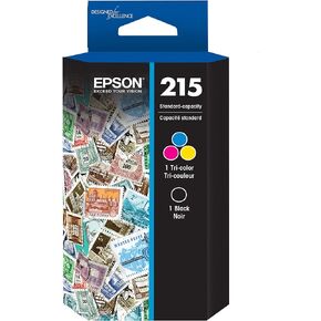 EPSON 215 Ink Standard Capacity Black & Color Cartridge Combo Pack (T215120-BCS) Works with WorkForce WF-100, WF-110, EC-110