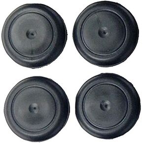 (Pack of 04) BPFE-17MM (11/16") Rubber Ergonomic Caplugs w/Flush Type Heads. Fits Hole Size .650-.709"- Metal Thickness .031-.079" Sheet Metal Applications | by SBD