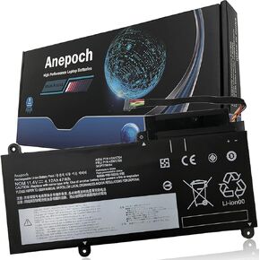 45N1754 45N1755 Laptop Battery Replacement for Lenovo ThinkPad E450 E450C E455 E460 E465 E475 E470 E460C Series Notebook 45N1752 45N1753 45N1755 45N1756 45N1757 11.4V 47Wh 4120mAh