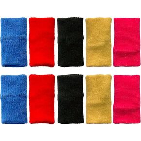 10Pcs Nylon Diamond-Paint Finger Sleeves Elastic Fingers Protection Covers Diamond-Paint Accessories for DIY Diamond-Paint Finger Protector Tools, 5 Colors