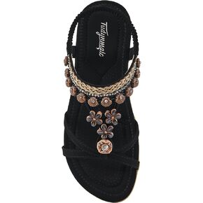 FUDYNMALC Womens Sandals Flat Shoes: Casual Summer Dressy Sandals Women Gladiator Comfortable Walking Flats Sandal in Kuwait