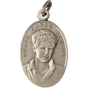 BLESSED CARLO ACUTIS/SAINT FRANCIS OF ASSISI MEDAL - THE PATRON SAINTS MEDALS - 100% MADE IN ITALY