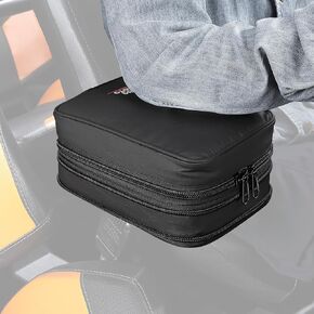 KEMIMOTO UTV Armrest Safe Console Storage Bag High-Density PU Durable Secure Storage Solution Compatible with Polaris RZR 900 S Trail 1000 XP 4 Turbo