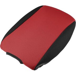 Center Console Lid Armrest Cover - Car Center Armrest Cover Skin - for JEEP Wrangler 2011-2018 Neoprene Black Red - 1 Pc