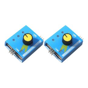 RC Helicopter Motor Servo Tester, (2pcs) Aeromodelling Remote Speed Controller Server Electrical Equipment CCPM Servo Consistency Master with 3 Mode Indicator Input Voltage 4.8-6V