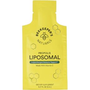 Beekeepers Naturals Liposomal Propolis with Vitamin C 12 Count, 0.27 FZ