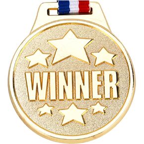 One 1.5 "Diameter Mini Winner Medal-Sporting Events, Competitions, School Games, Spelling Bee, Olympic Style Gold Medal