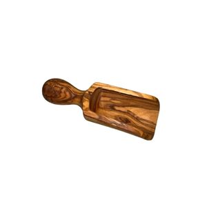 Olivanera Olive Wood Salt Scoop, Natural Bath Salt Scoop,Wooden Tablespoon Scoop, Wooden Coffee Ground Spoon, Measuring for Ground Beans or tea, Soup Cooking Mixing Stirrer Kitchen Tools Utensils
