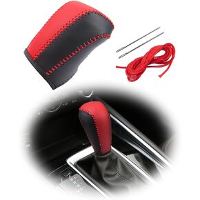 Trim for Mazda M3 CX-30 CX-50 Accessories Auto Gear Shift Knob Cover Trim Cap Protector Interior Sport Style - Carbon Fiber Grain (A1)