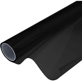 VViViD Dark Black Adhesive Headlight Wrap Wet Tinting Vinyl 16 Inch x 48 Inch Roll (1 Roll Pack)