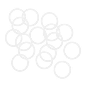 uxcell Silicone O-Rings, 20mm OD 16mm ID 2mm Width VMQ Seal Gasket for Compressor Valves Pipe Repair, White, Pack of 16