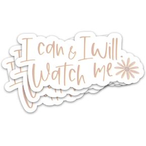 3PCS Motivational Positive 3" Sticker, Vinyl Waterproof Inspirational Quote Decal, Can & Will Encouraging Sticker for Laptop Water Bottle Notebook 3 Inches in Kuwait