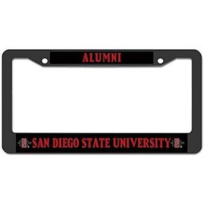 License Plate Holder SAN Diego State University Alumni License Plate Frame Custom Aluminum Car Licenses Plate Cover Holder and Screws for Women Men