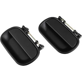 1 Pair Exterior Door Handle Compatible for Isuzu NPR HPR-HD, Durable Plastic Metal Black Left Right Side