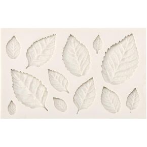 3d Silicone Leaves Cake Mold, Leaf Molds Shape Mold Soap For Assorted Chocolate Fondant Candy Cupcake Topper Decoration Wax Making Crafting