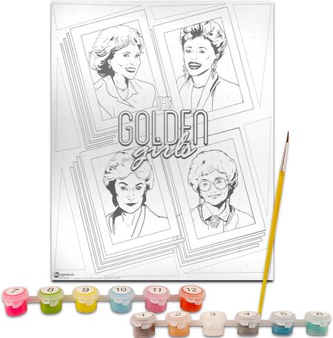 مجموعة هدايا SCREEN LEGENDS Golden Girls مجموعة طلاء Golden Girls - عبوتان من Golden Girls Merch Golden Girls طلاء حسب الرقم مع محفظة للهاتف المحمول Golden Girls | لصالح حفلة الفتيات الذهبية in Kuwait