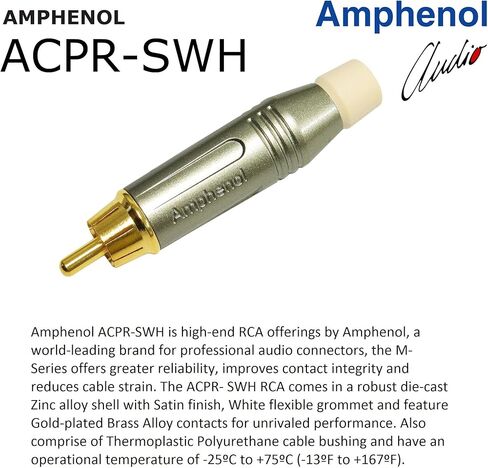زوج كابل RCA بطول 4 أقدام - Gotham GAC-4/1 (أسود) كابل توصيل صوت رباعي النجوم مع Amphenol ACPR Die-Cast، موصلات RCA مطلية بالذهب - اتجاهي in Saudi Arabia