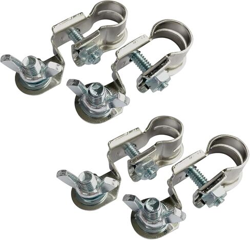 Ampper Brass Top Post Battery Terminal Clamps, Battery Terminals Connector Ends for Marine Car Boat RV Vehicles (2 Pairs) in Kuwait