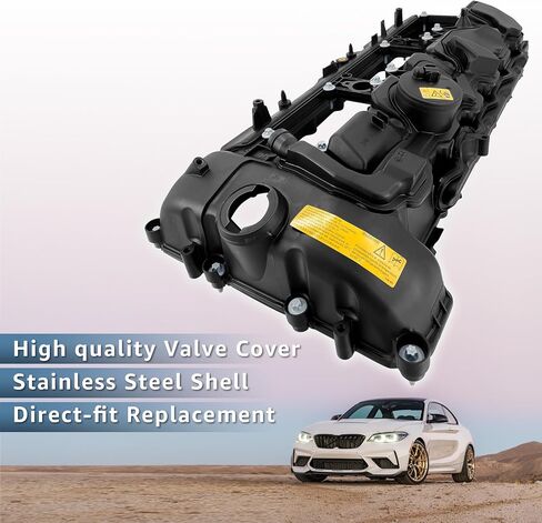 11127846359 غطاء صمام المحرك يناسب S55 BMW 3.0L L6، M2 2019-2021، M3 2015-2018، M4 2015-2020 مع حشية ومسامير استبدال # 11-12-7-846-359 in Saudi Arabia