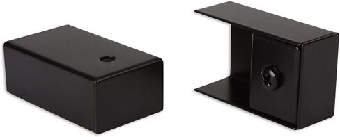 Curtain Track End Caps - Set of 2 - Includes 1 Easy-Add End Cap and 1 End Cap (Anodized Silver) in Saudi Arabia
