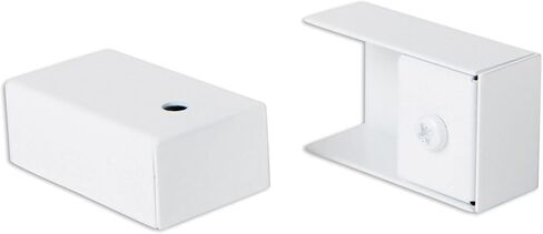 Curtain Track End Caps - Set of 2 - Includes 1 Easy-Add End Cap and 1 End Cap (Anodized Silver) in Saudi Arabia