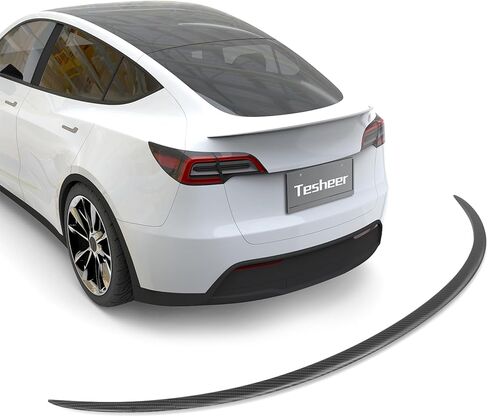 Rear Trunk Spoiler Wings for Tesla Model Y Real Carbon Fiber Tail Spoiler Wing Rear Lip Trunk for Tesla Decoration Accessories Rear Trunk Wing (Matte Carbon Fiber, Model Y) in Kuwait