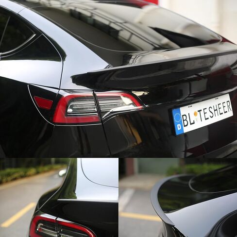 Rear Trunk Spoiler Wings for Tesla Model Y Real Carbon Fiber Tail Spoiler Wing Rear Lip Trunk for Tesla Decoration Accessories Rear Trunk Wing (Matte Carbon Fiber, Model Y) in Kuwait