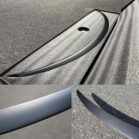 Rear Trunk Spoiler Wings for Tesla Model Y Real Carbon Fiber Tail Spoiler Wing Rear Lip Trunk for Tesla Decoration Accessories Rear Trunk Wing (Matte Carbon Fiber, Model Y) in Kuwait