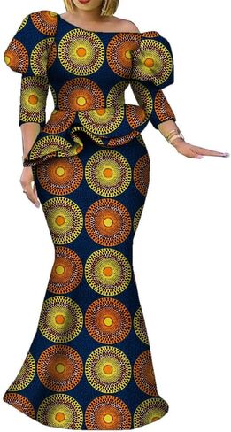 African Dresses for Women Traditional Ankara Kente Beautiful Print Skirt for Party Wedding in Saudi Arabia