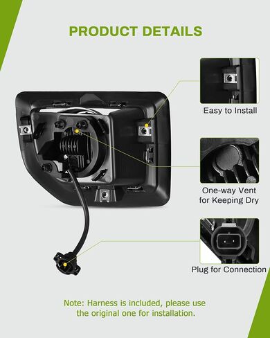AUTOSAVER88 LED Fog Lights Compatible with 2015 2016 2017 2018 2019 GMC Sierra 2500 HD / 3500 HD Fog Lamps with Switch and Wiring Kit Foglight in Saudi Arabia