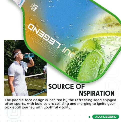 Aquilegend Pickleball Paddles, USAPA Approved Fiberglass Pickleball Set, Pickleball Paddles Gift with 1/2/4 Pickleball Rackets, 4 Pickleball Balls,1 Pickleball Bag 1 Pickleball Ball Holder （Optional） in Saudi Arabia