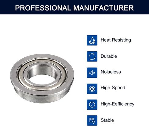 F6904ZZ Flanged Ball Bearing, ID 20mm x OD 37mm x Width 9mm Double Metal Shielded Deep Groove Bearings, Pre-Lubricated (GCr15) Chrome Steel 10pcs in Saudi Arabia