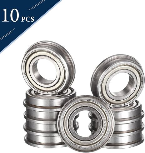 F6904ZZ Flanged Ball Bearing, ID 20mm x OD 37mm x Width 9mm Double Metal Shielded Deep Groove Bearings, Pre-Lubricated (GCr15) Chrome Steel 10pcs in Saudi Arabia