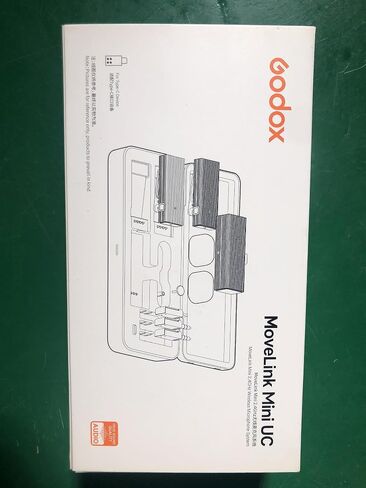 GODOX MoveLink Mini UC Kit2 Wireless Microphone System, 100m(328ft.) Range, 6H Battery Life Lavalier Mic with Portable Charging Case for Android/DSLR Cameras Vlogging, TikTok, Interviewing in Saudi Arabia