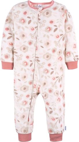 Gerber Baby & Toddler Girls Loose Fit Fleece Footless Pajamas 3-Pack in Kuwait