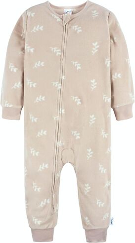 Gerber Baby & Toddler Girls Loose Fit Fleece Footless Pajamas 3-Pack in Kuwait