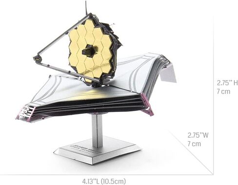 مجموعة نماذج معدنية ثلاثية الأبعاد من Fascinations Metal Earth James Webb Space Telescope مع ملاقط in Saudi Arabia